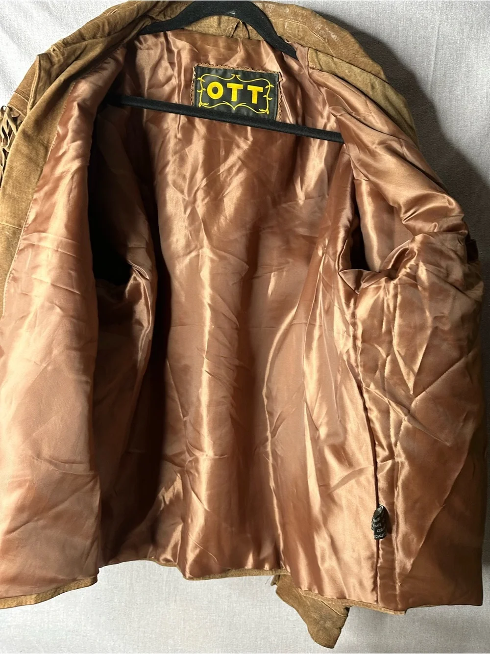 Vintage Fringed Brown Suede Jacket - - Picture 3 of 3